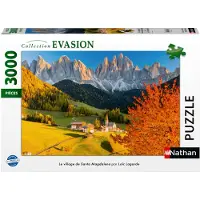 Nathan -puzzel met 3000 stukjes – Het dorp Santa Magdalena, van Loïc Lagarde – Vanaf 14 jaar – Perfect Fit – Escape Collection – 12001871