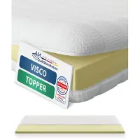 AM Qualitätsmatratzen Traagschuim topper 140 x 200 cm - 6 cm hoog - Aanpasbare, visco-elastische matrastopper 140x200cm- Traagschuim topper 6cm hoog - Made in Germany