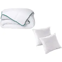 Vente-unique Set warm dekbed 240 x 260 cm + 2 gerecycled hoofdkussens 60 x 60 cm van DREAMEA - ROSA
