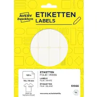 Avery Zweckform naametiketten, 76 x 19 mm, verwijderbaar, wit, 10 vel, handschrift