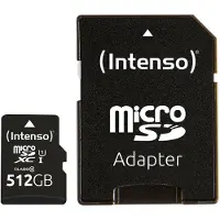 Intenso 512GB microSDXC Performance microSD-kaart 512 GB Class 10 UHS-I Waterdicht