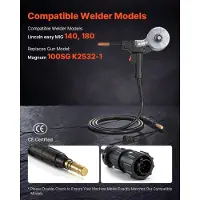 Vevor 130A MIG-lasbrander met 3 meter kabel
