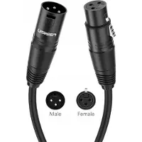 UGREEN Xlr Vrouwelijk Naar Xlr Mannelijk 2M Kabel Voor Audioversterker Microfoon