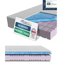 AM Qualitätsmatratzen - Premium gelschuim matras 120x200cm - Gemiddeld (H3) - Hoogwaardig matras met 4cm gelschuim deklaag - 23cm hoogte - Made in Germany - 120 x 200