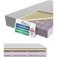 AM Qualitätsmatratzen - Premium traagschuim matras 140x200cm - Gemiddeld (H3) - Hoogwaardig matras met 4cm traagschuim deklaag - 23cm hoogte - Made in Germany