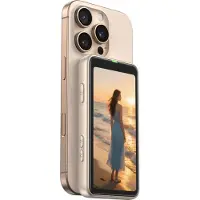 Telesin Selfie Vlog Monitor Magnetisch 4 inch - Film jezelf met je achtercamera - Sterke magnetische bevestiging - Vloeiende HD-weergave met lage vertraging - Champagne