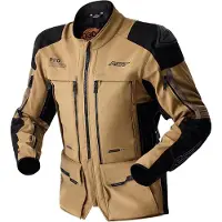 Rapid Suspension Technology RST Pro Series Adventure, waterdichte motorfietsjas van textiel, beige/zwart, maat L