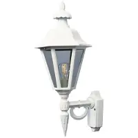 Konstsmide Klassieke muurlamp Pallas Up 28cm wit