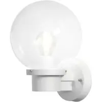 Konstsmide Bollamp Nemi met schemersensor wit