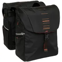 New Looxs Set van twee dubbele fietstassen Vigo - 40 liter - 30 x 19 x 40 cm - Zwart-Oranje