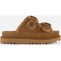 Warmbat Dysart Suede Dames Sandalen - Cognac