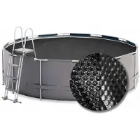 W'eau Premium solar cover rond - 420 cm (zeilmaat 414) - Zwart