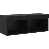 vidaXL Tv-meubelset 6 st 30,5 x 30 x 102 cm Zwart eiken