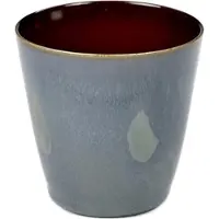 Serax Terres de Rêves Beker conisch S- Ø7 x H7,5 - Smokey Blue/Rust - 8 stuks