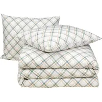 MOODIT Dekbedovertrek Odil Dustin Amazon Green Katoen-240 x 200 / 220 cm | Lits-Jumeaux