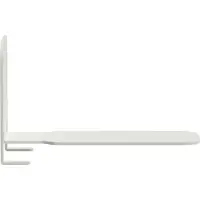 vidaXL Onzichtbare Zwevende Plank Muurmontage 8 st Wit 6 x 11 x 6,5 cm