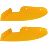 vidaXL Hoek Plank 2 st Mosterdgeel 15 x 15 x 2 cm
