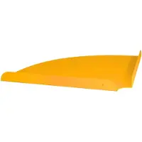 vidaXL Hoek Plank Hoekmontage 4 st Mosterdgeel 30 x 30 x 2 cm