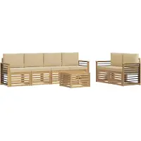 vidaXL Buiten bank set 7 st