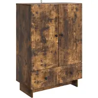 vidaXL Dressoir Gerookte Eik 66 x 34,5 x 95 cm Geconstrueerd hout