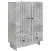 vidaXL Dressoir Beton Grijs 66 x 34,5 x 95 cm Geconstrueerd hout