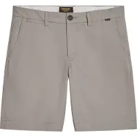 Superdry Heren Grijze stretch chino shorts (34), Casual, Grijs, Katoen M7110422A