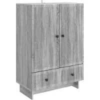 vidaXL Dressoir Grijze Sonoma 66 x 34,5 x 95 cm Geconstrueerd hout
