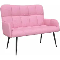 vidaXL 2-Zits Sofa Roze 115 x 61 x 87 cm Stof