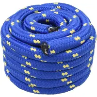 vidaXL Boottouw 10 m 3 Blauw PP