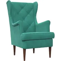 vidaXL Fauteuil Turquoise Fluweel