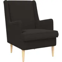 vidaXL Fauteuil Zwart Stof
