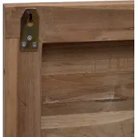 vidaXL Bed Hoofdbord Naturel Massief Teakhout