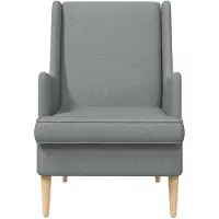 vidaXL Fauteuil Lichtgrijs Stof