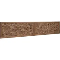 vidaXL Bed Hoofdbord Naturel Massief Teakhout