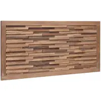 vidaXL Bed Hoofdbord Naturel Massief Teakhout