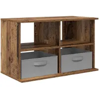 vidaXL TV-stand met lade Oudhout 79 x 40 x 48 cm