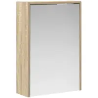 vidaXL Badkamerspiegelkast Sonoma Eik 43 x 16 x 62.5 cm Bewerkt hout