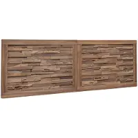 vidaXL Bed Hoofdbord Naturel Massief Teakhout