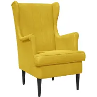 vidaXL Fauteuil Geel Fluweel
