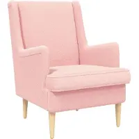 vidaXL Fauteuil Roze Bouclé