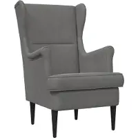 vidaXL Fauteuil Donkergrijs Fluweel