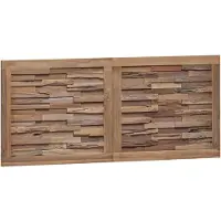 vidaXL Bed Hoofdbord Naturel Massief Teakhout