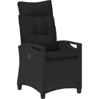 vidaXL Tuinstoel, 2 stuks, zwart, staal en polyester