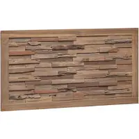 vidaXL Bed Hoofdbord Naturel Massief Teakhout