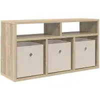 vidaXL Laagkast 72 x 22,5 x 38 cm Sonoma Eik