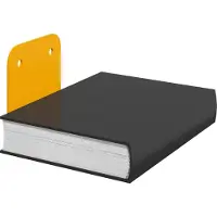 vidaXL Onzichtbare Zwevende Plank 4 st Mosterdgeel 6 x 11 x 6,5 cm