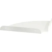 vidaXL Hoek Plank Hoekmontage 2 st Wit 24 x 24 x 2 cm
