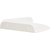 vidaXL Hoek Plank Hoekmontage 2 st Wit 18 x 18 x 2 cm