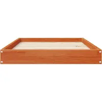 vidaXL Hondenbed Wasbruin 92 x 64 x 9 cm Massief vurenhout