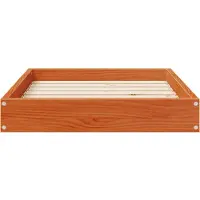 vidaXL Hondenbed Wasbruin 72 x 54 x 9 cm Massief vurenhout
